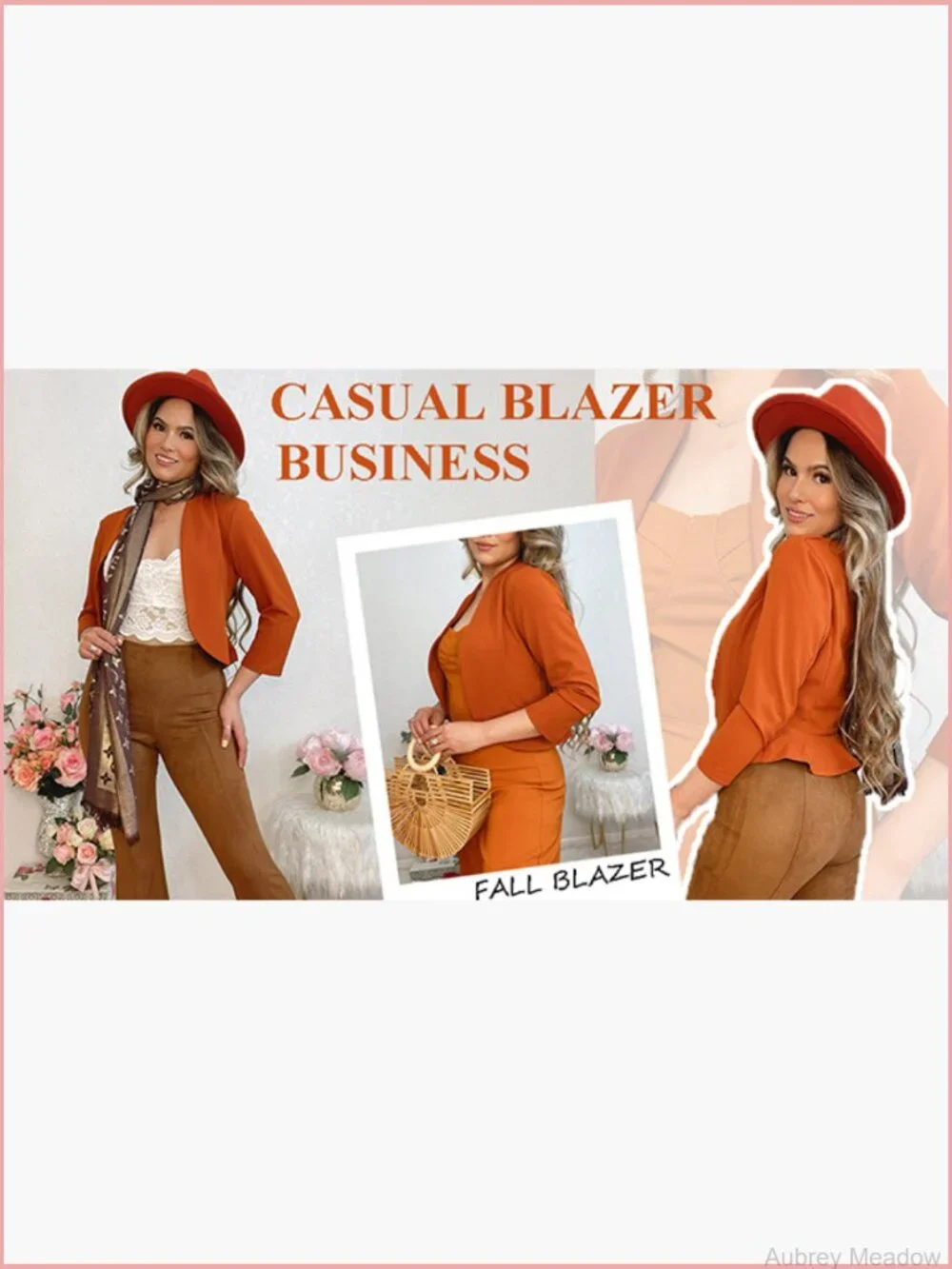 Cropped Blazer 3/4 Sleeve Collarless Open Front Cardigan Work Jacket Shrug